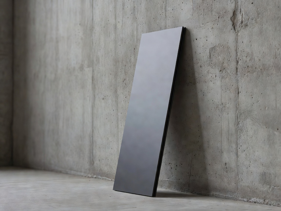FoldForm ultra flat storage profile leaning against a concrete wall